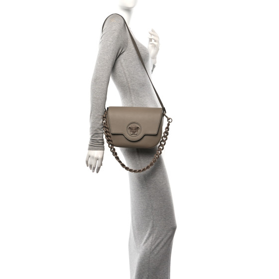 Grained Calfskin Large La Medusa Shoulder Bag Cargo - Image 2