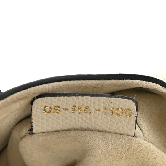 Grained Calfskin Mini Saddle Bag White - Image 7