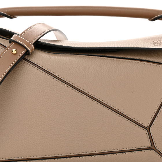 Grained Calfskin Small Puzzle Bag Sand Mink - Image 7