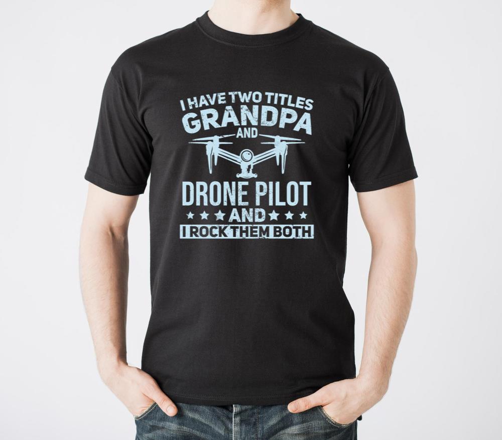 Grandpa and Drone Pilot Quadcopter FPV - Unisex Standard T-Shirt