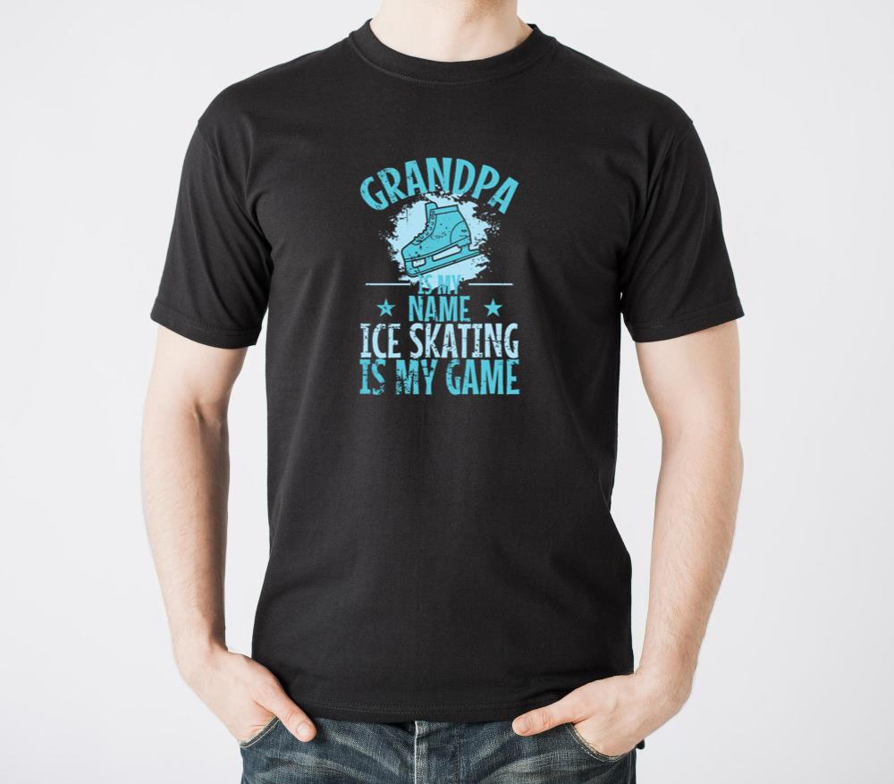 Grandpa is my Name Ice Skating is my Game - Unisex Standard T-Shirt