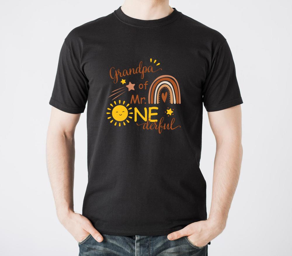 Grandpa Of Mr One-Derful Py Boho Sun 1St1 - Unisex Standard T-Shirt