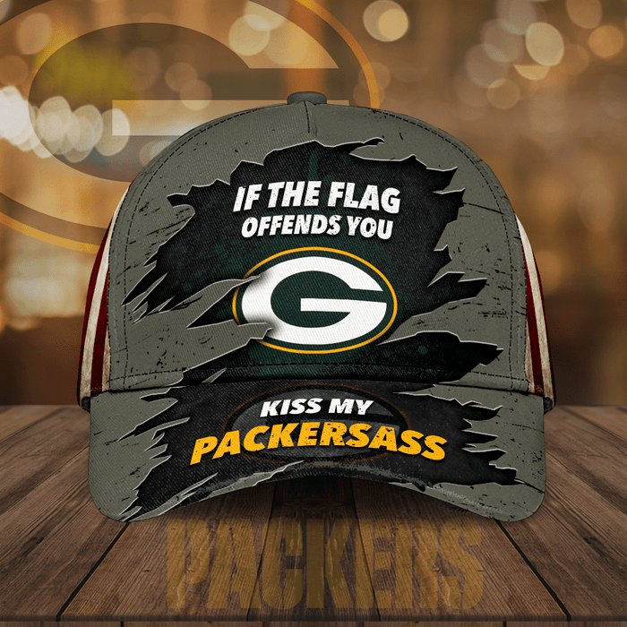Green Bay Packers If The Flag Offends You Kiss My Packersass 3D Classic Baseball Cap CNI2135