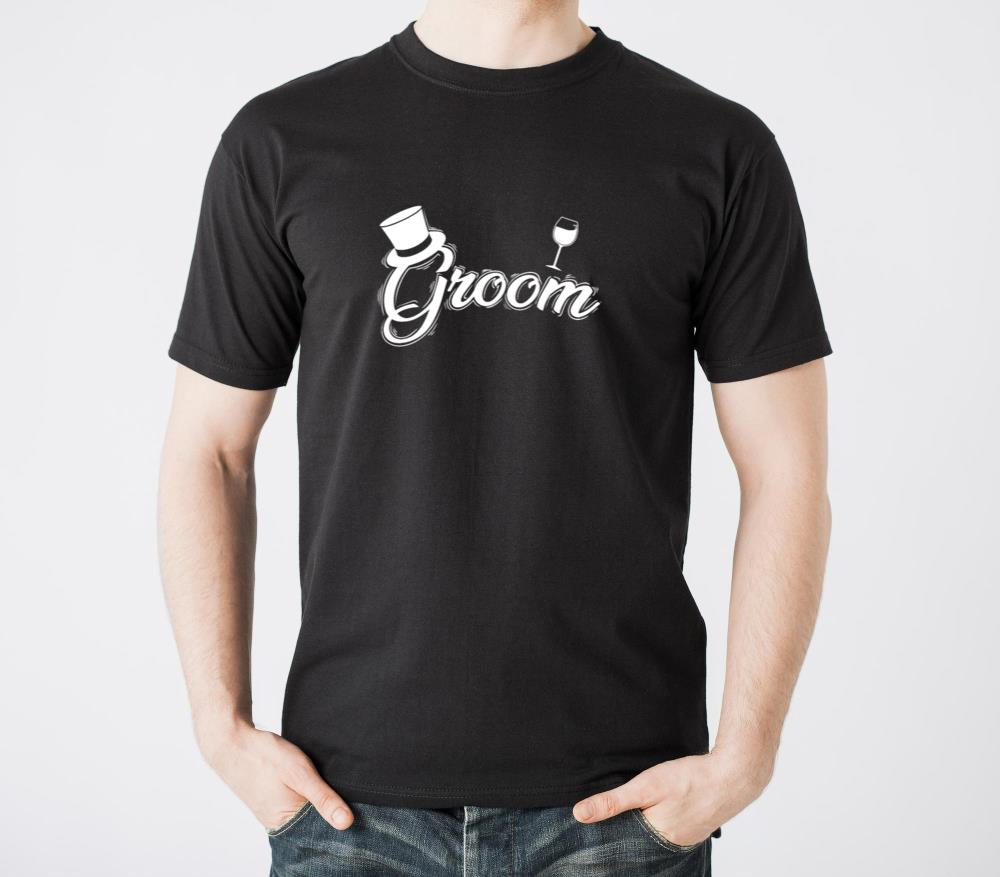 Groom with Hat and Wine - Unisex Standard T-Shirt