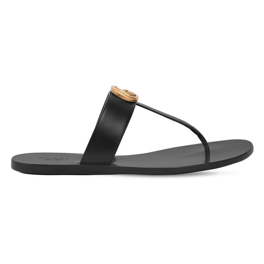 Gucci Black Strap Sandals 24FW GG - 497444 A3N00 1000