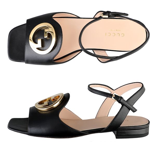 Gucci Black Strap Sandals 729957 C9D00 1000