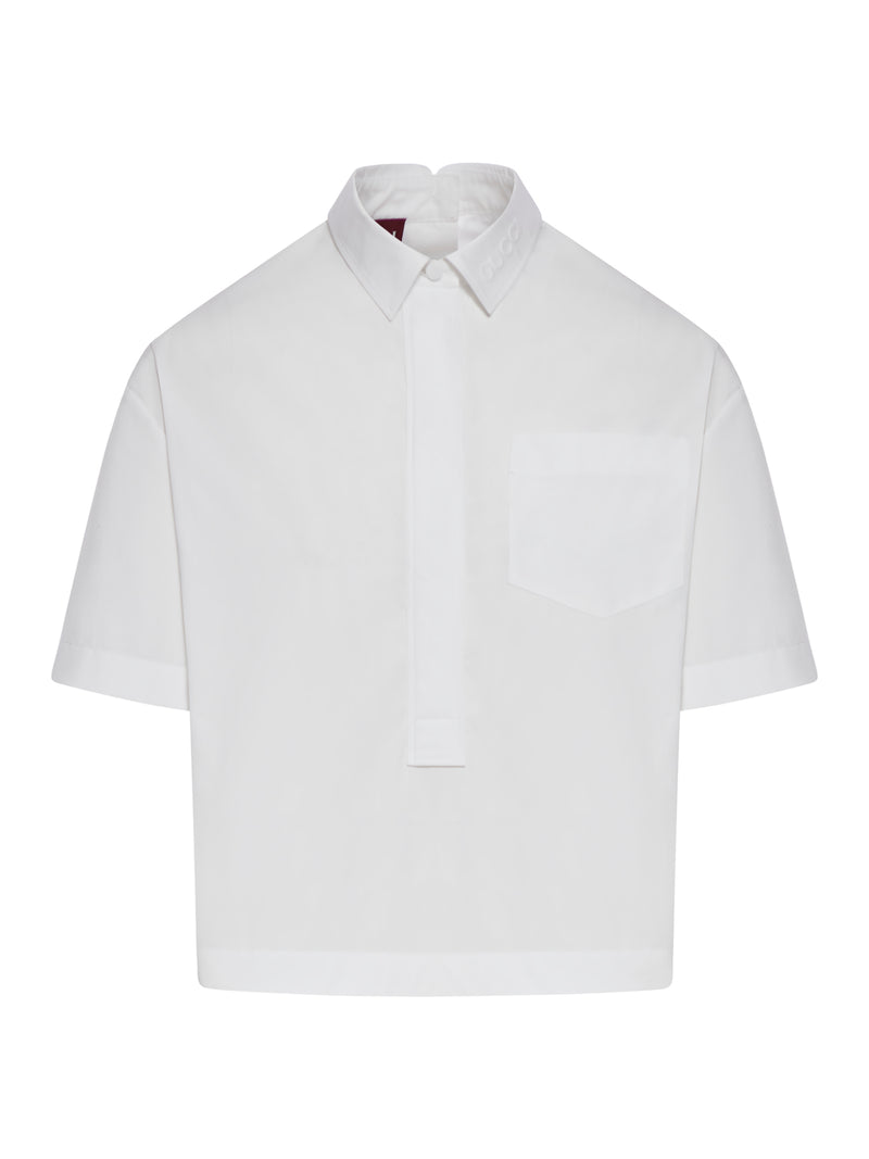 Gucci COTTON POPLIN SHIRT WITH EMBOSSED LOGO