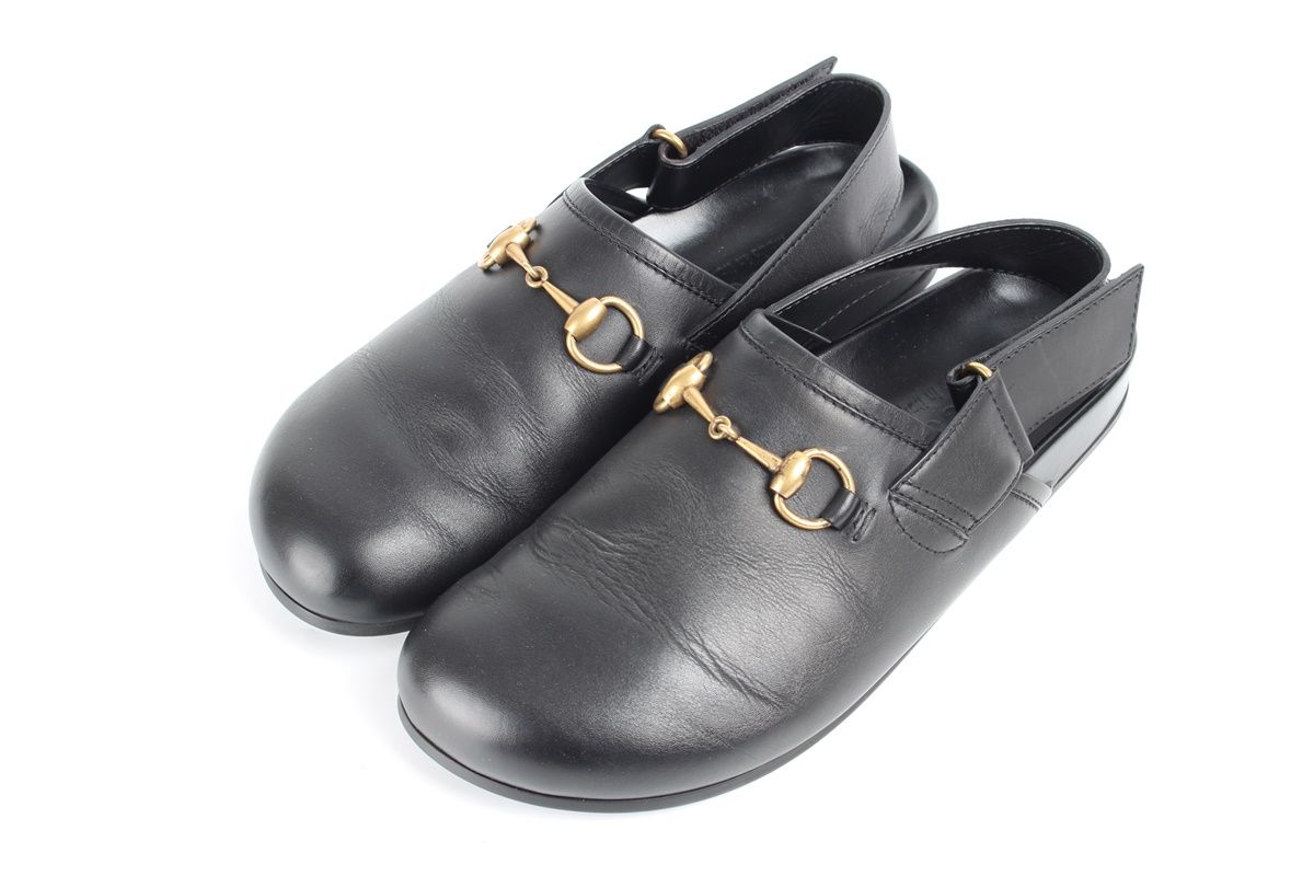 Gucci Horsebit Slingback Leather Sandals - Size 6