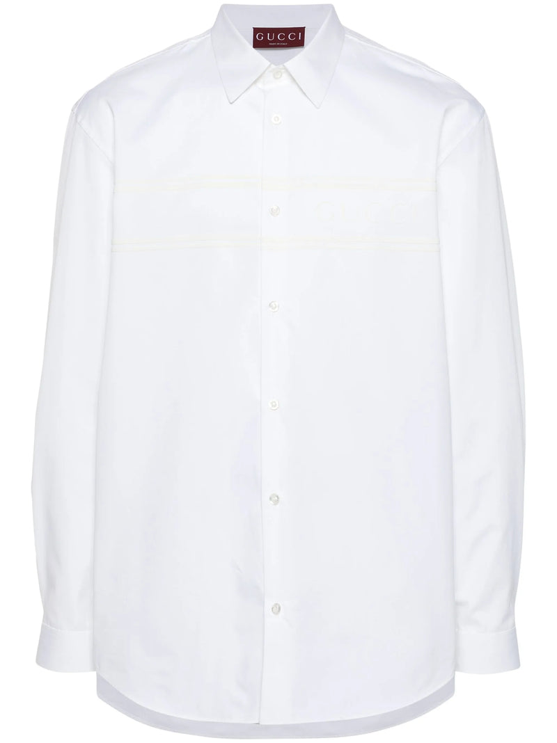 Gucci Logo-applique Cotton Shirt