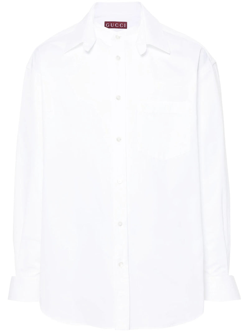 Gucci Logo-embossed Cotton Shirt