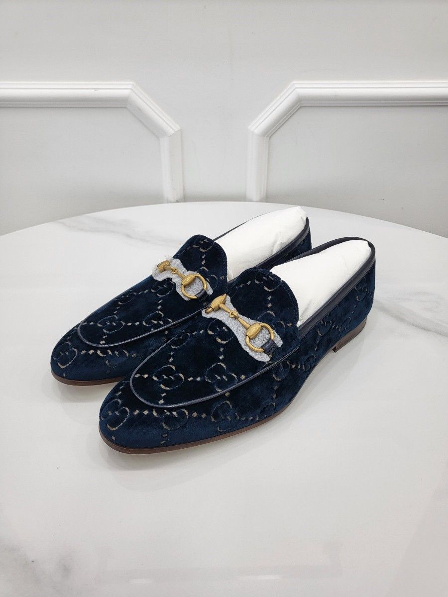 Gucci Men's GG Velvet Jordan Loafer 430088 8
