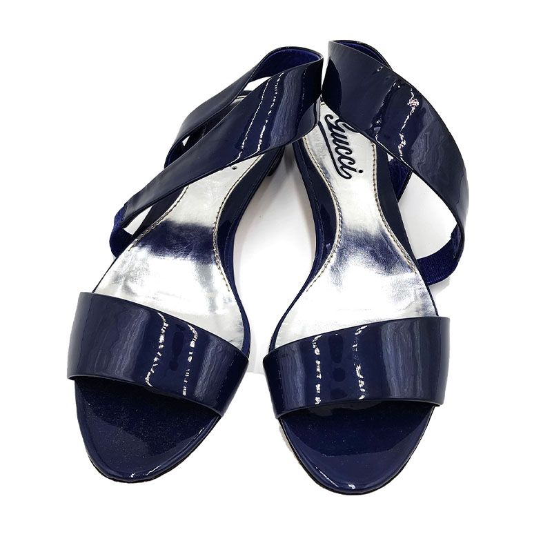 Gucci Navy Sandal Slipper 35.5 SKU