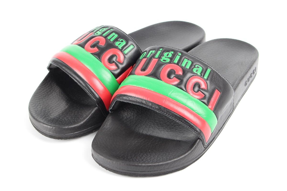 Gucci Original Logo Slippers Size 42.5 SKU