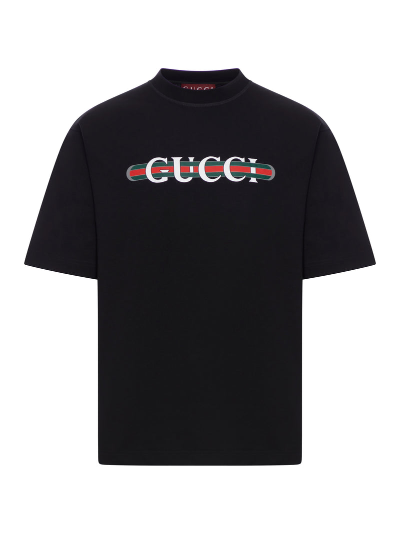 Gucci PRINTED COTTON JERSEY T-SHIRT