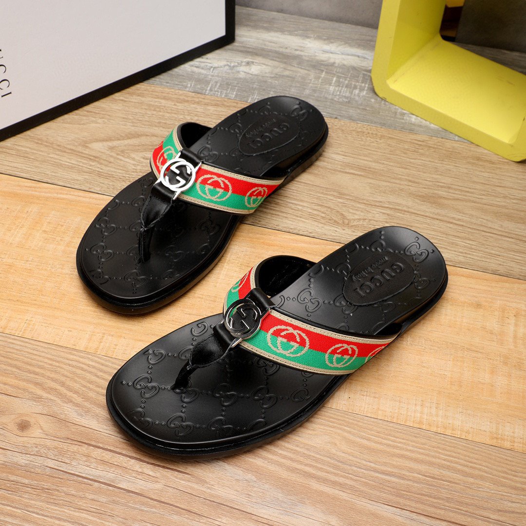 Gucci Thong Sandal With Web, Men