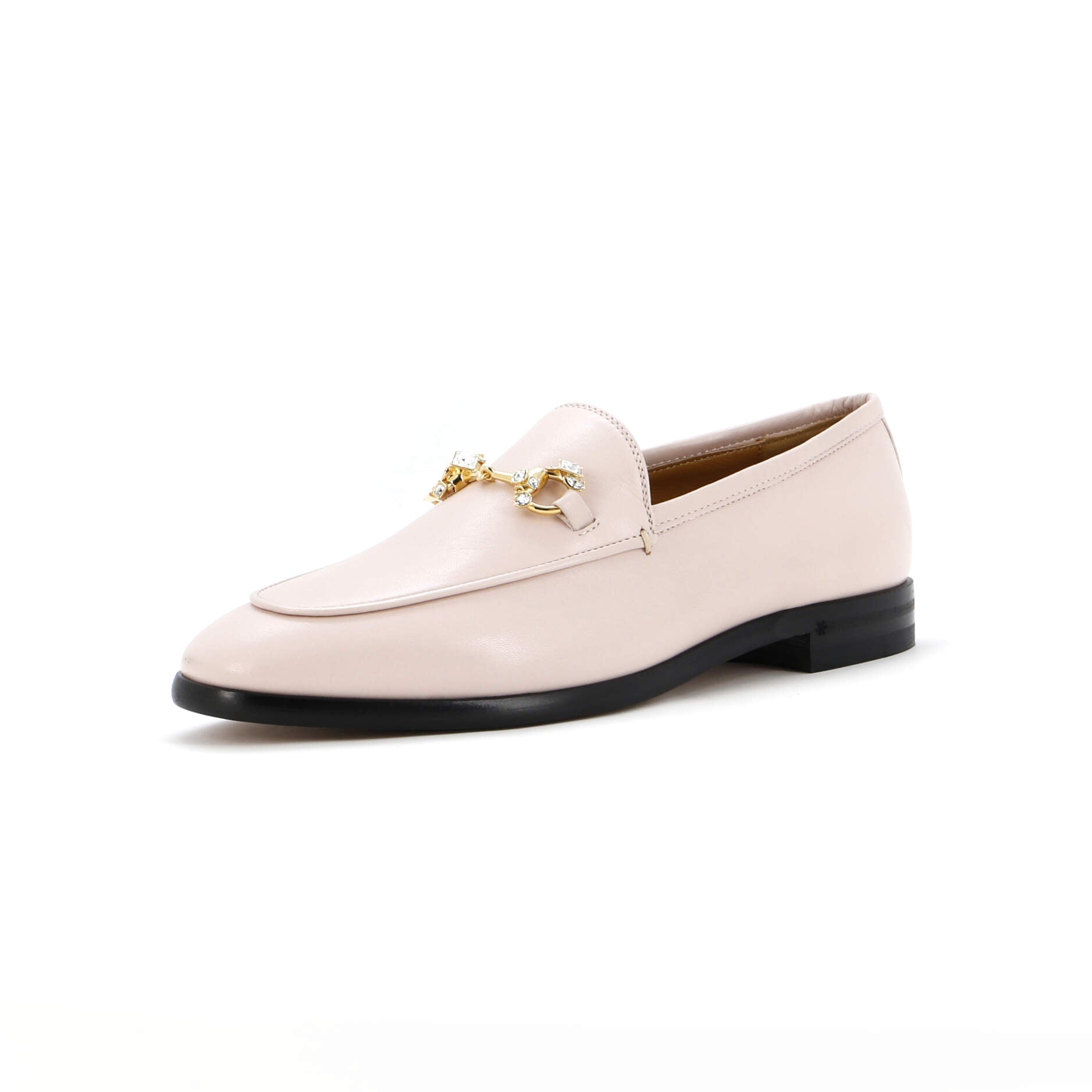 GUCCI Women's Jordaan Loafers Leather with Crystals