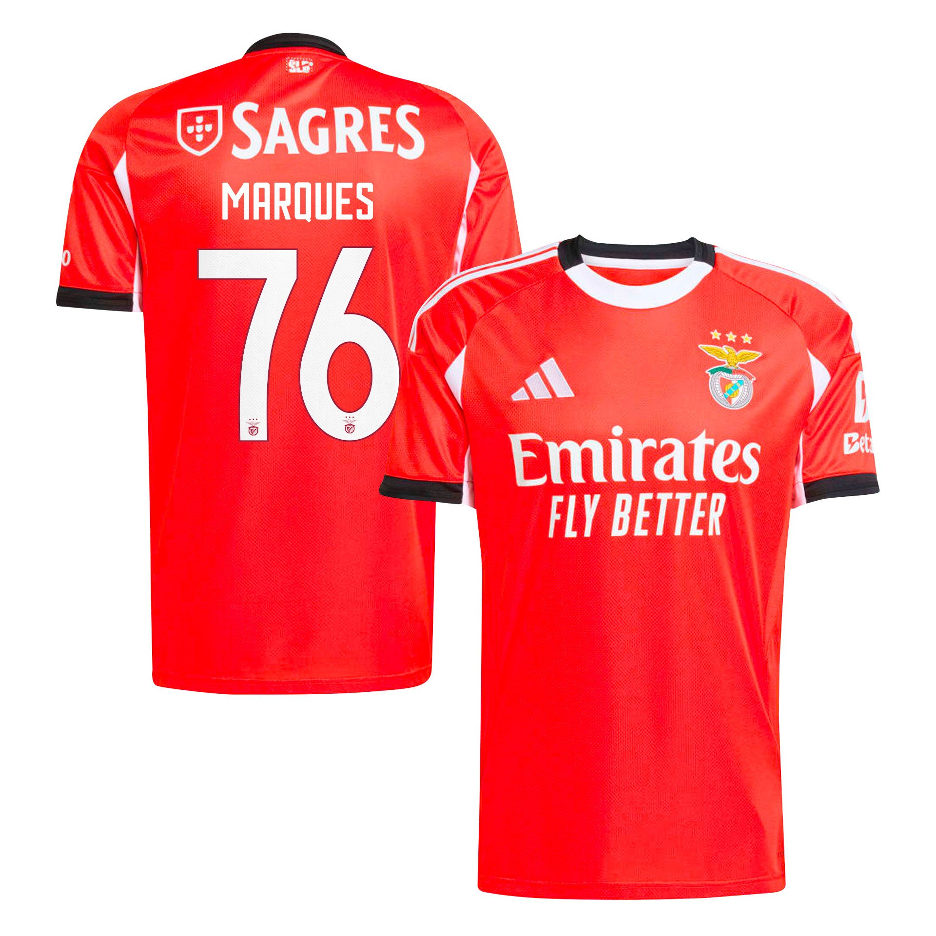 Gustavo Marques 76 SL Benfica 2025/26 Home Men Jersey - Red