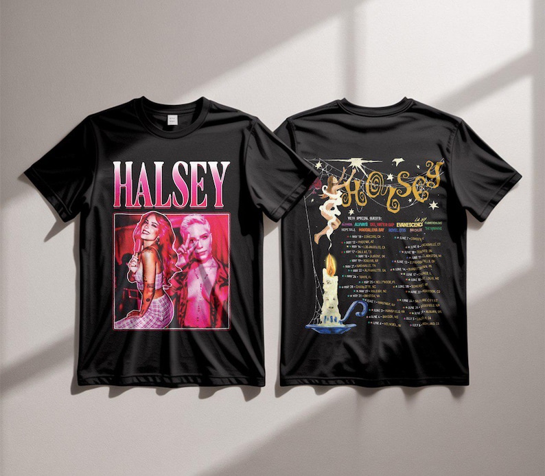 Halsey Concert Graphic Tee, Halsey For My Last Trick The Tour 2025 Shirt