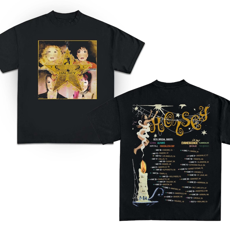 Halsey Tour Shirt, 2025 Halsey For My Last Trick The Tour Shirt