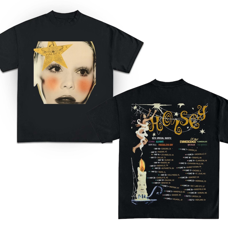 Halsey Tour Shirt, 2025 Halsey For My Last Trick The Tour Shirt, Halsey 2025 Concert