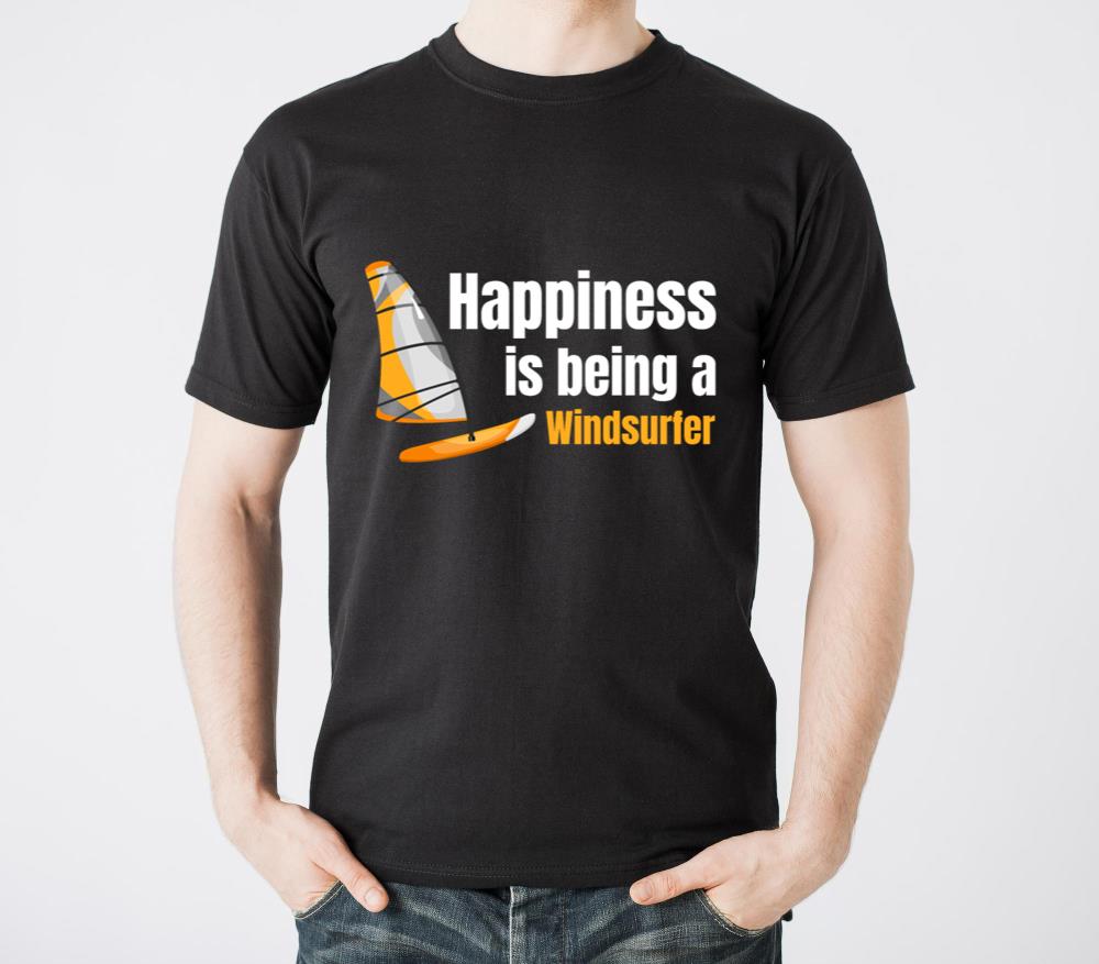 Happiness Is Being A Windsurfer Windsurfing - Unisex Standard T-Shirt
