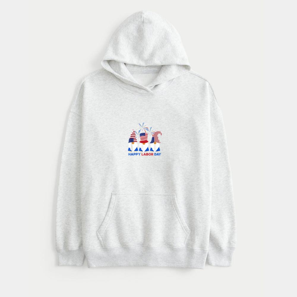 Happy Labor Day Fireworks Funny Gnomes USA Flag 2