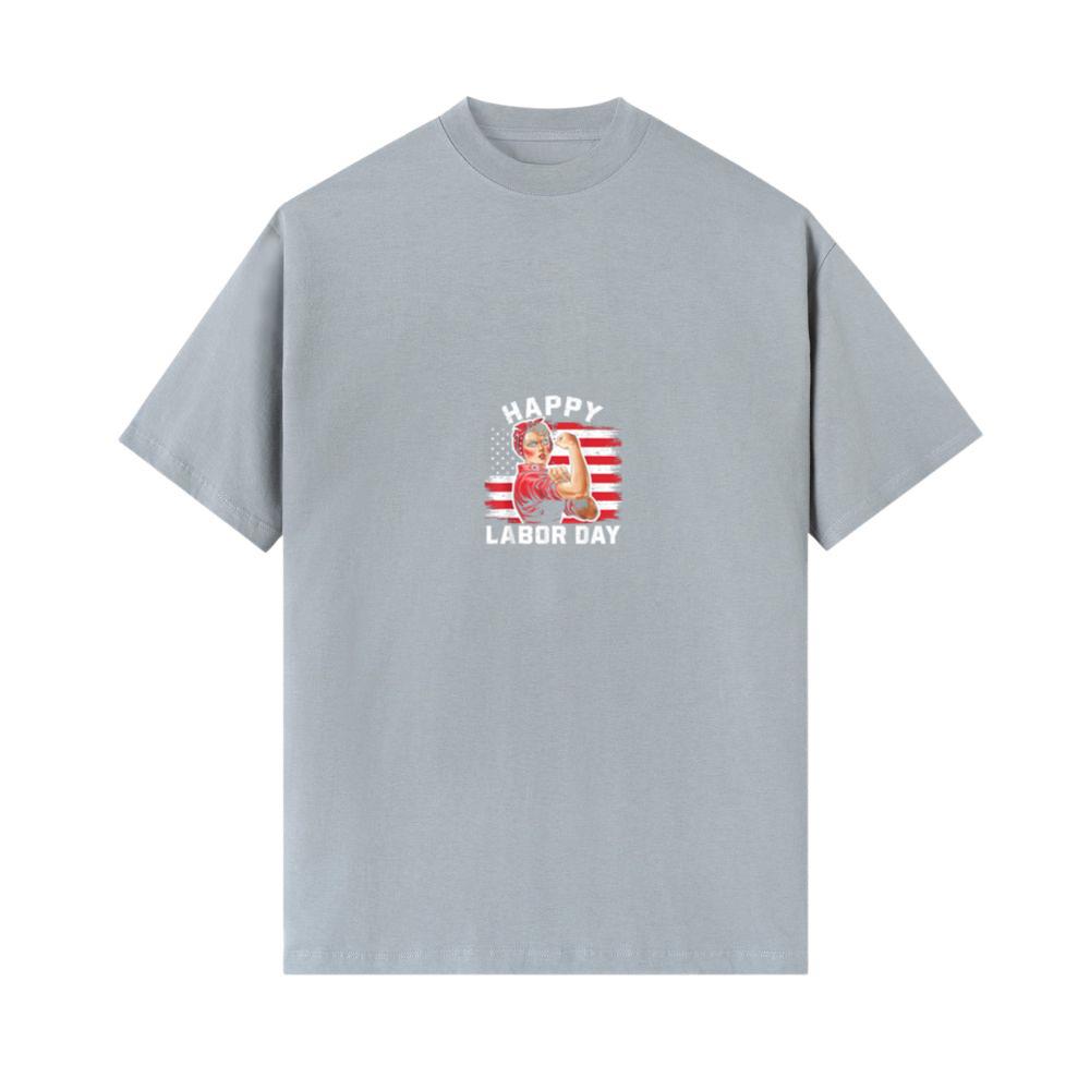 Happy Labor Day For Women Labor Day Messy Bun USA Flag (2) 4