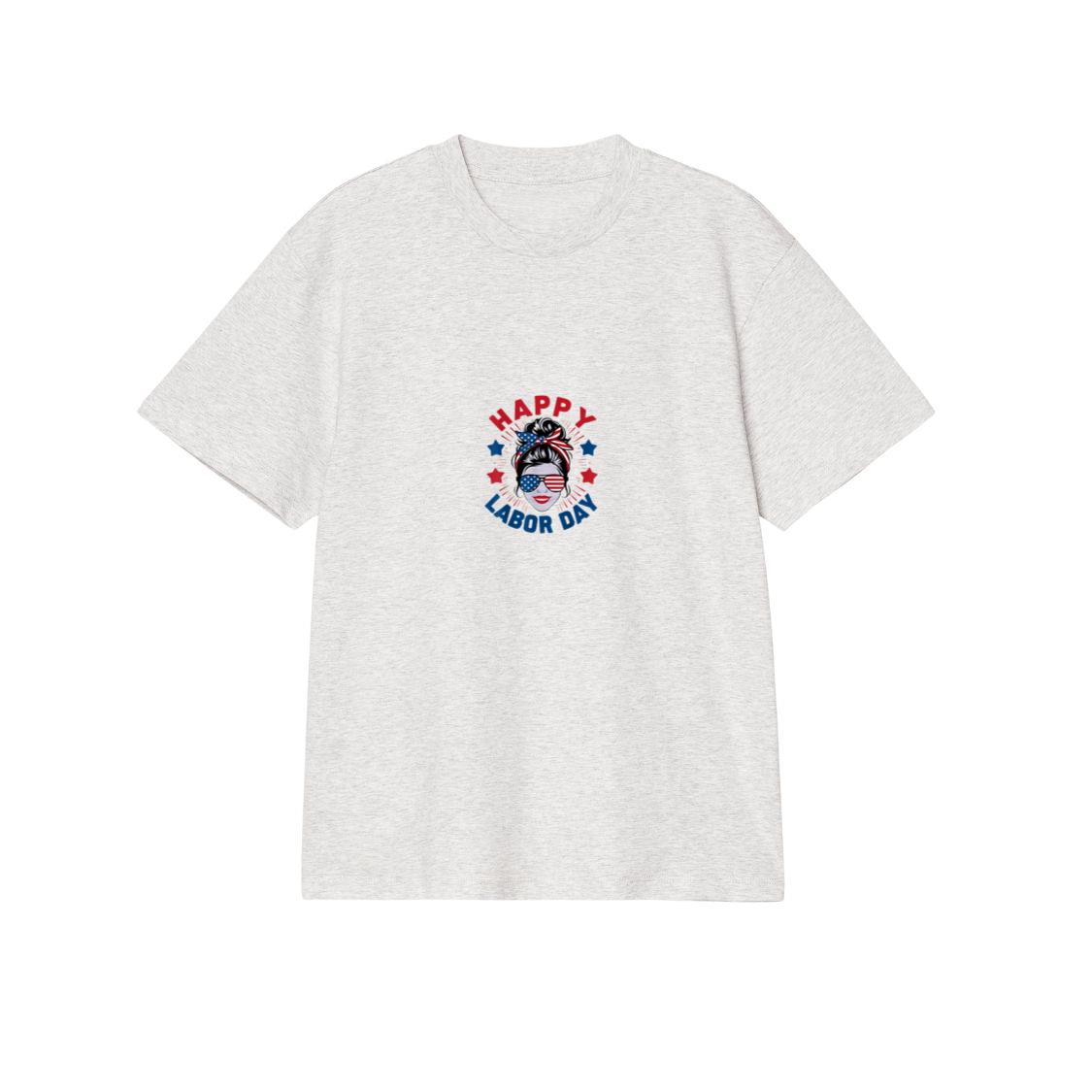 Happy Labor Day For Women Labor Day Messy Bun USA Flag (4) 2