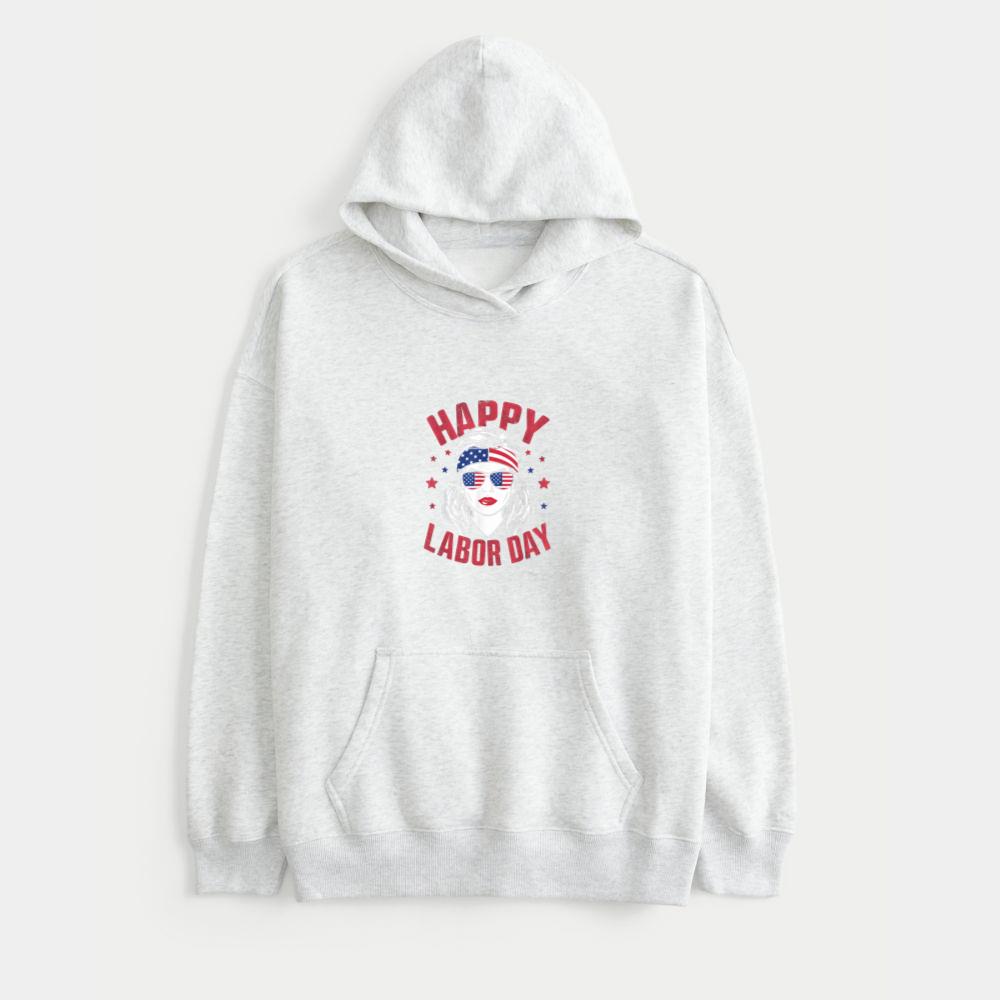 Happy Labor Day For Women Labor Day Messy Bun USA Flag (7) 2