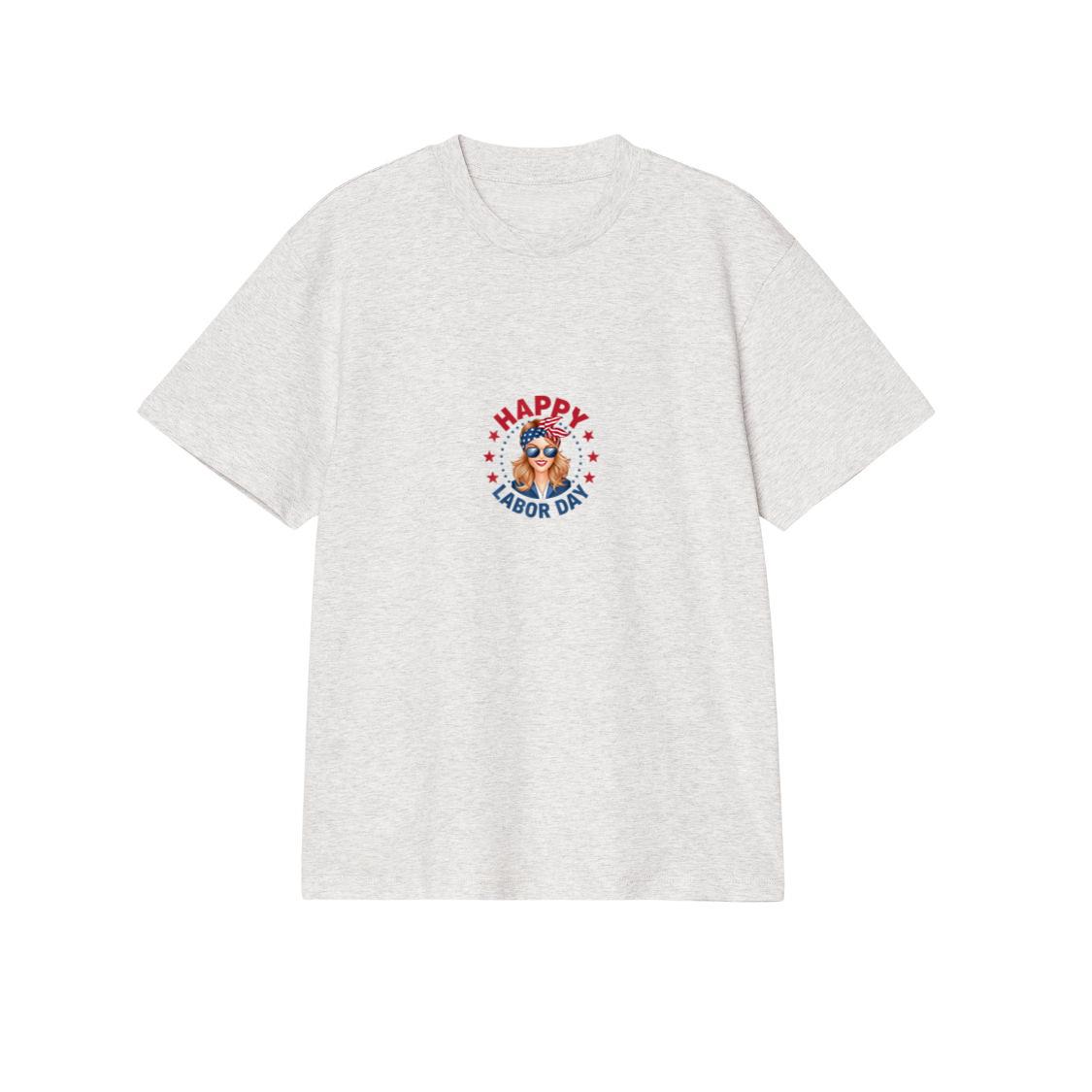 Happy Labor Day For Women Labor Day Messy Bun USA Flag 2