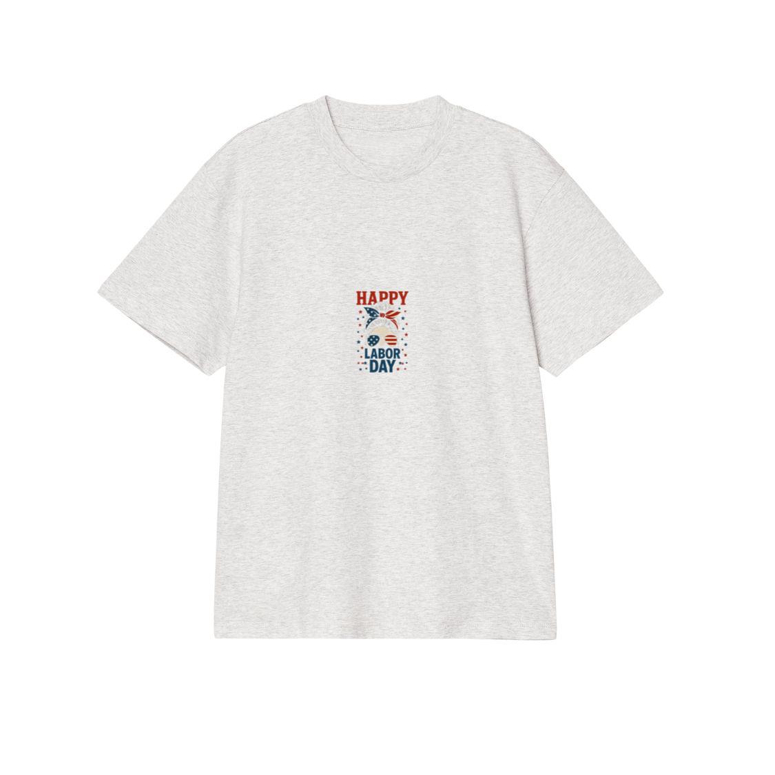 Happy Labor Day for Women Messy Bun Labor Day USA Flag 2