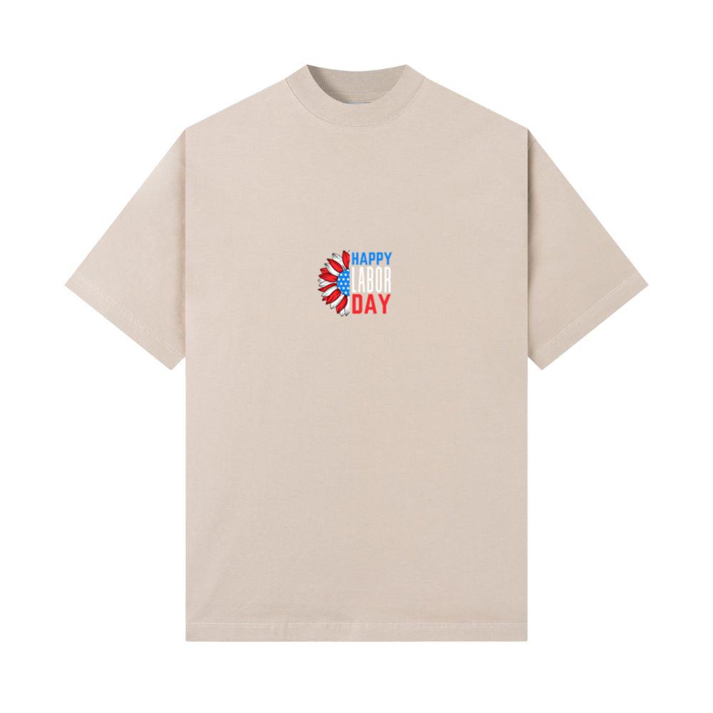 Happy Labor Day Sunflower American Flag Men Woman 3