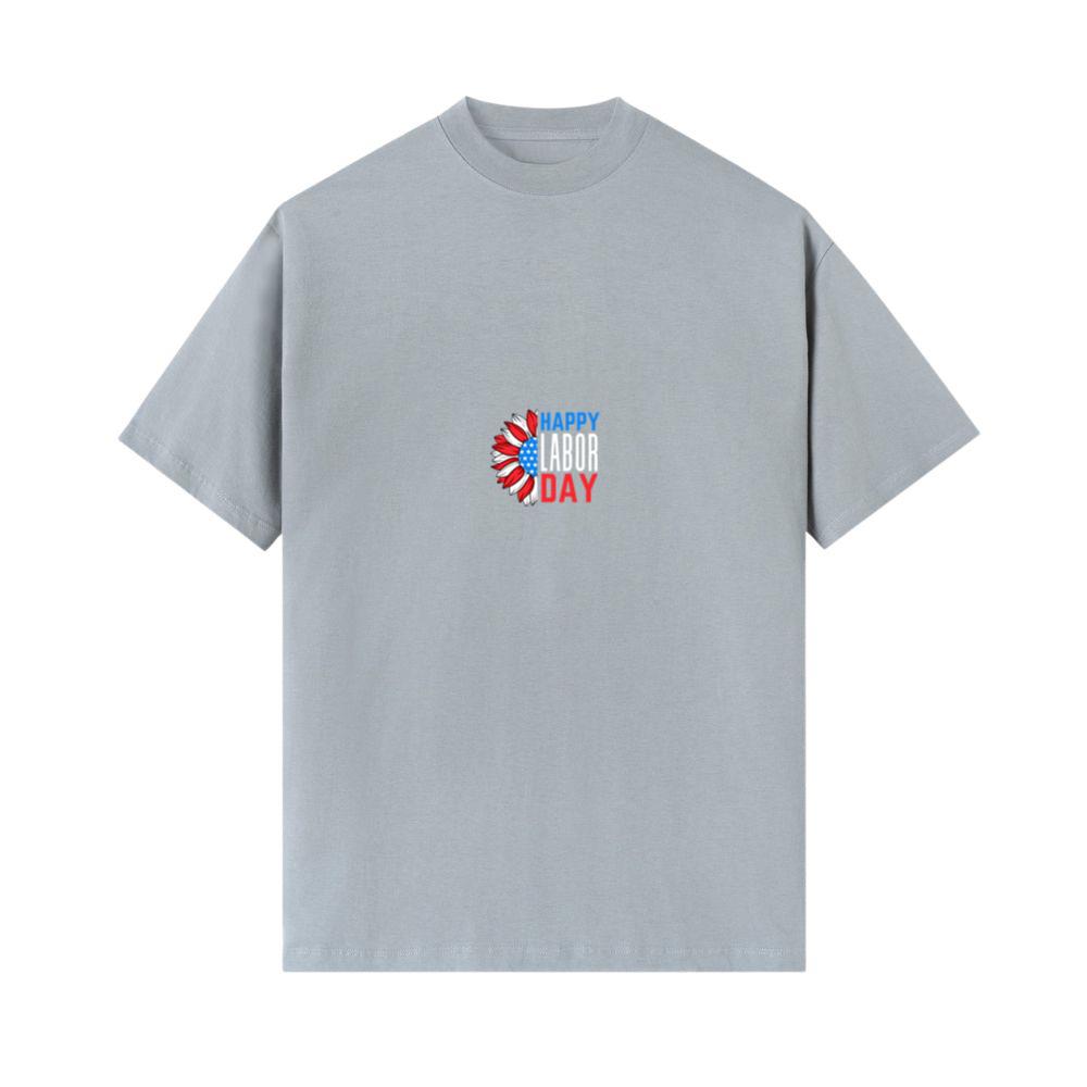 Happy Labor Day Sunflower American Flag Men Woman 4