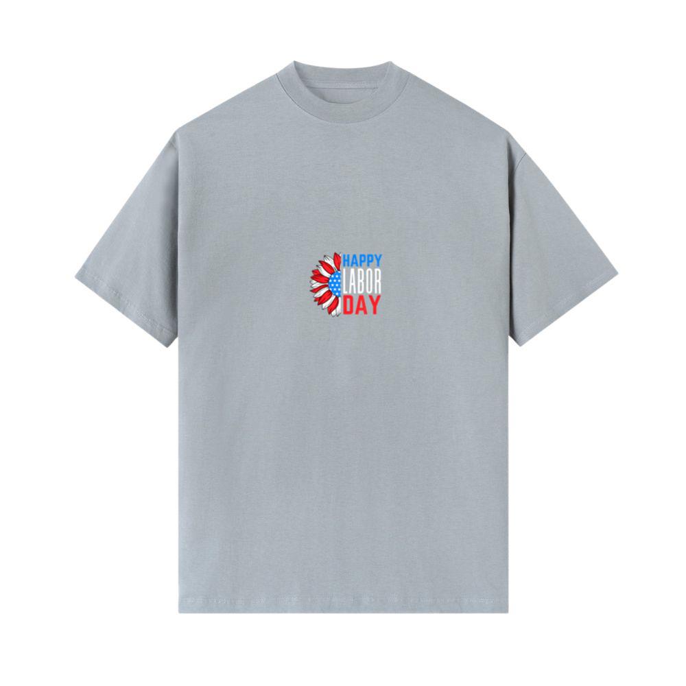 Happy Labor Day Sunflower American Flag Men Woman 4