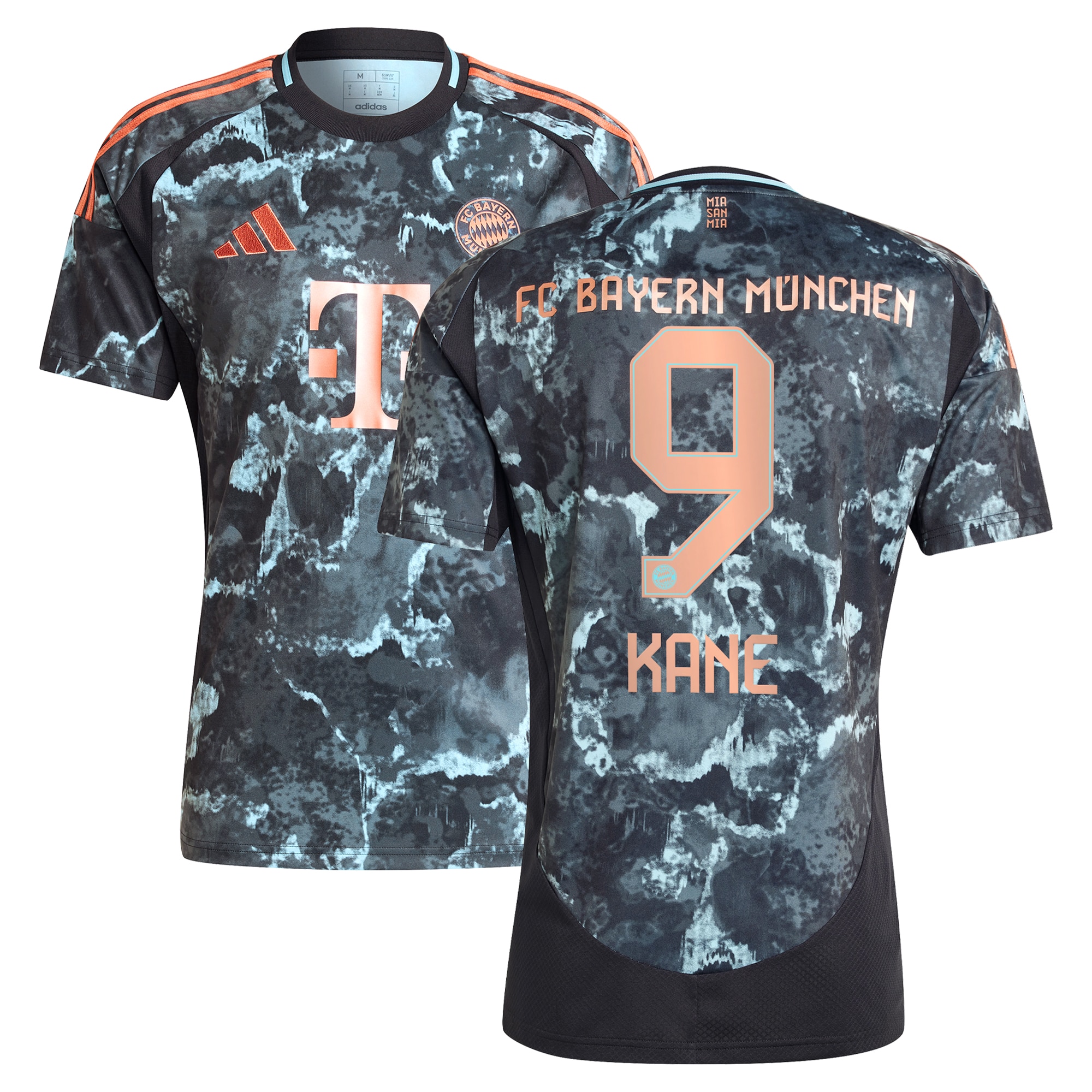 Harry Kane Bayern Munich adidas 2024/25 Away Replica Player Jersey - Black