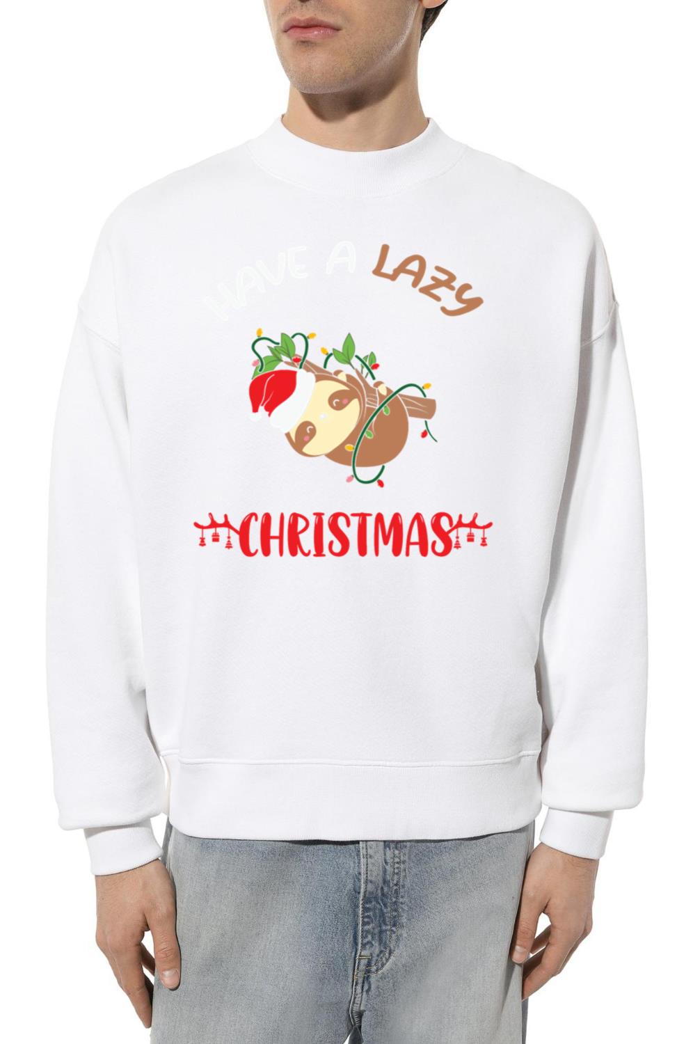 Have A Lazy Christmas Funny Sloth Christmas Lights - Unisex Sweatshirt