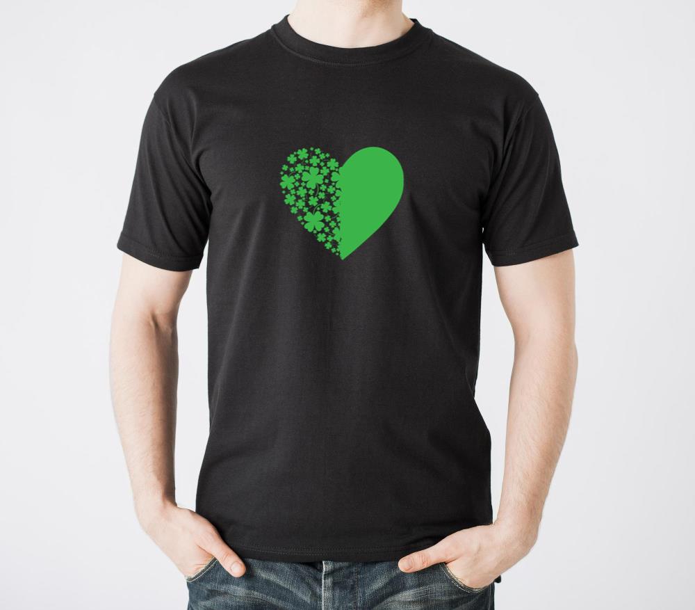Heart of Shamrocks St Patricks Day - Unisex Standard T-Shirt