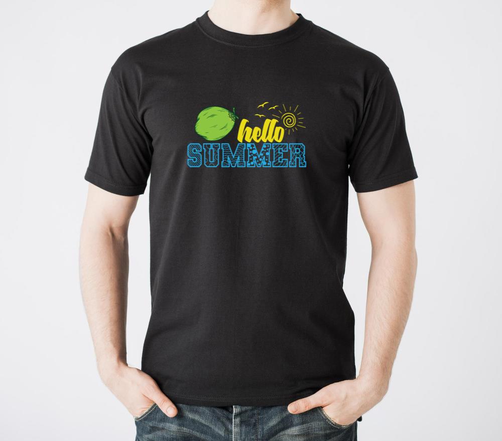 Hello Summer Coconut Palm Fruit - Unisex Standard T-Shirt