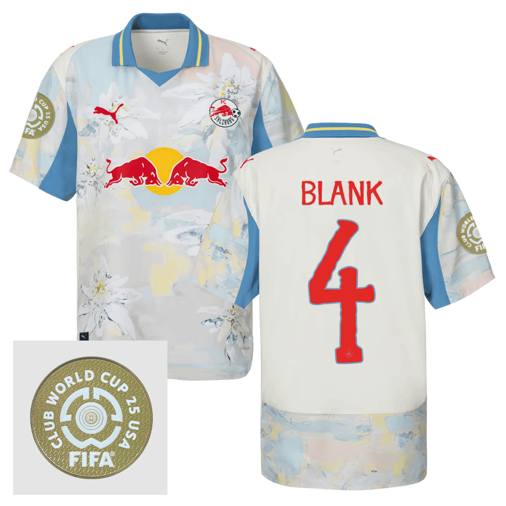 Hendry Blank 4 Red Bull Salzburg x KidSuper 2025/26 FIFA Club World Cup 25 USA Patch Men Jersey - Beige