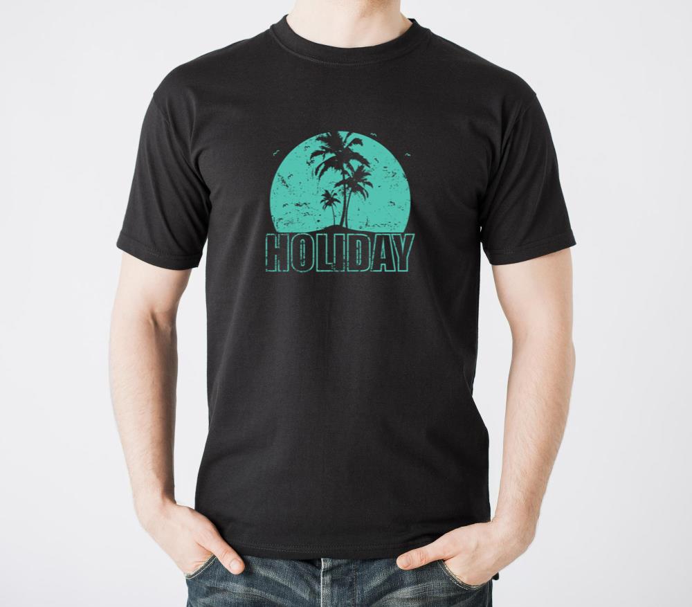 Holiday Palm Trees and Beach Tree Vacation - Unisex Standard T-Shirt