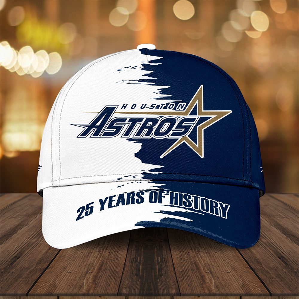 Houston Astros Logo 25 Year Of History Classic Cap Gcc3057