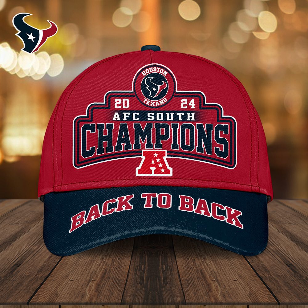 Houston Texans Classic Cap 2024 Afc South Champions Back To Back Cgn5181