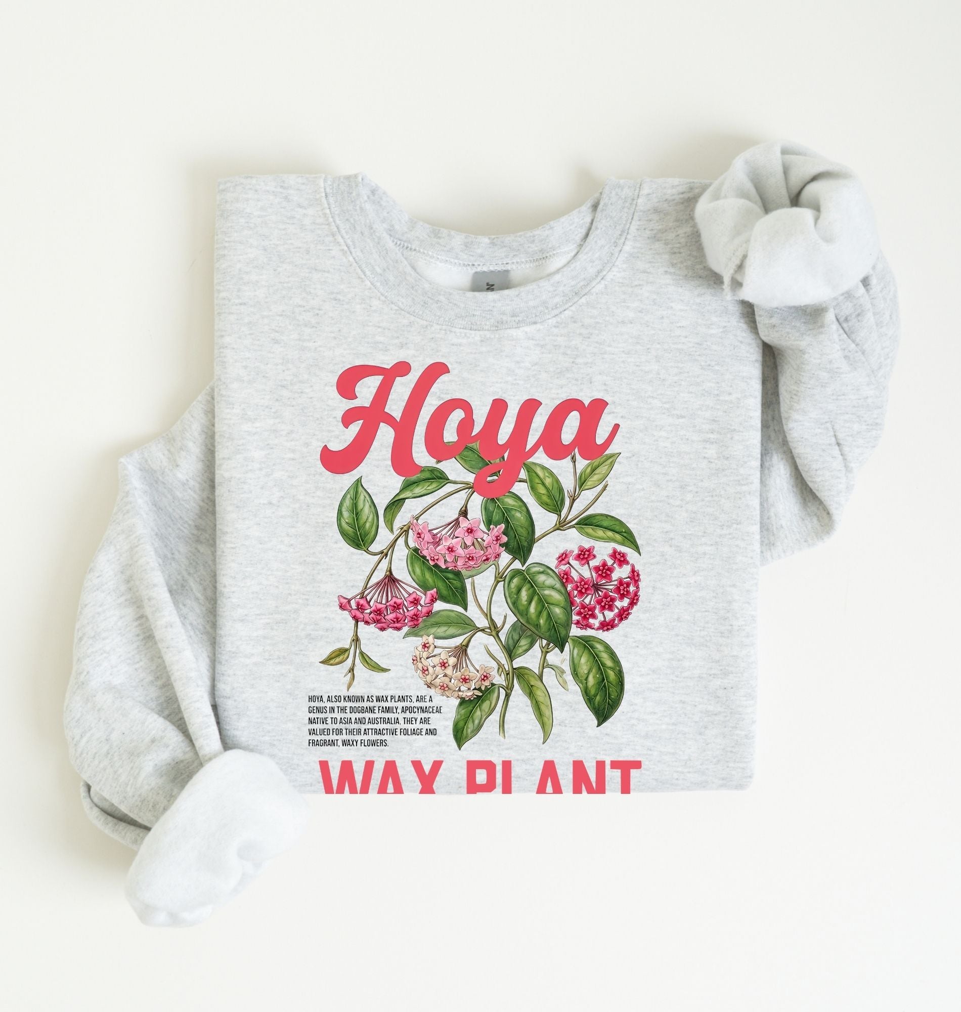 Hoya Wax Plant Sweatshirt | Botanical Plant Lover Gift 1
