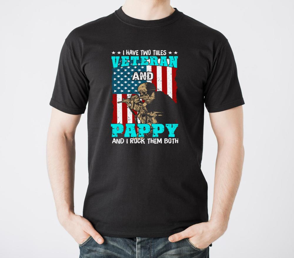 I Have Two Titles Veteran And Pappy - Unisex Standard T-Shirt