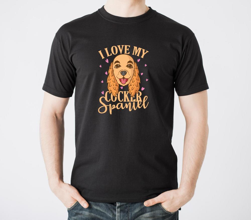 I Love my Cocker Spaniel Dog Pet - Unisex Standard T-Shirt
