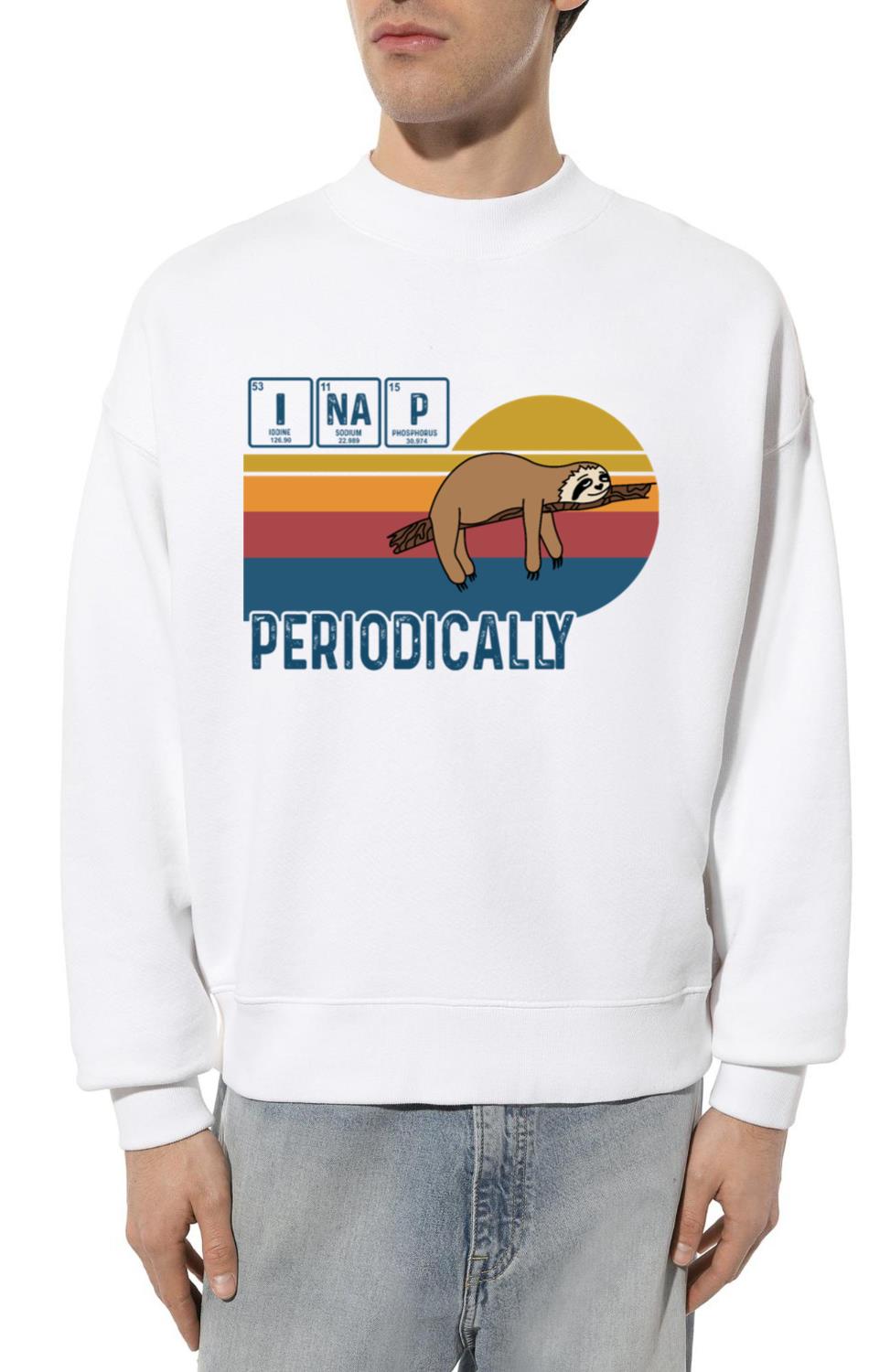 I Nap Periodically Vintage Funny Science Sloth_1 - Unisex Sweatshirt