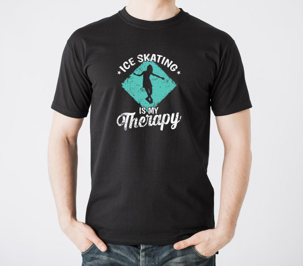 Ice Skating is my Therapy Ice Skating - Unisex Standard T-Shirt