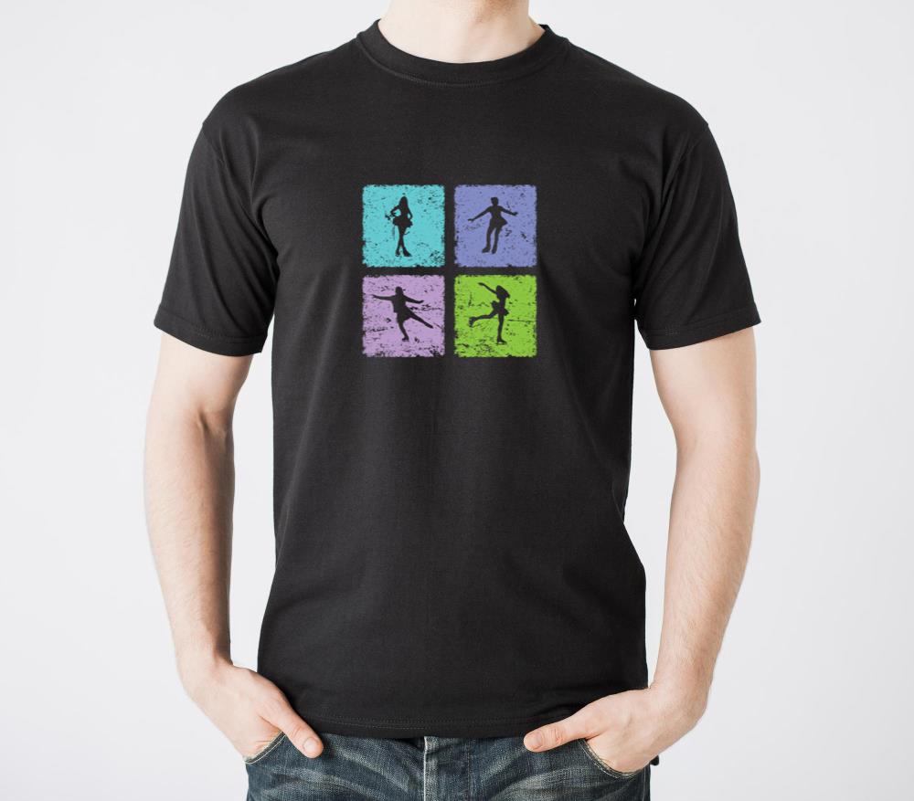 Ice Skating Sport in Winter - Unisex Standard T-Shirt