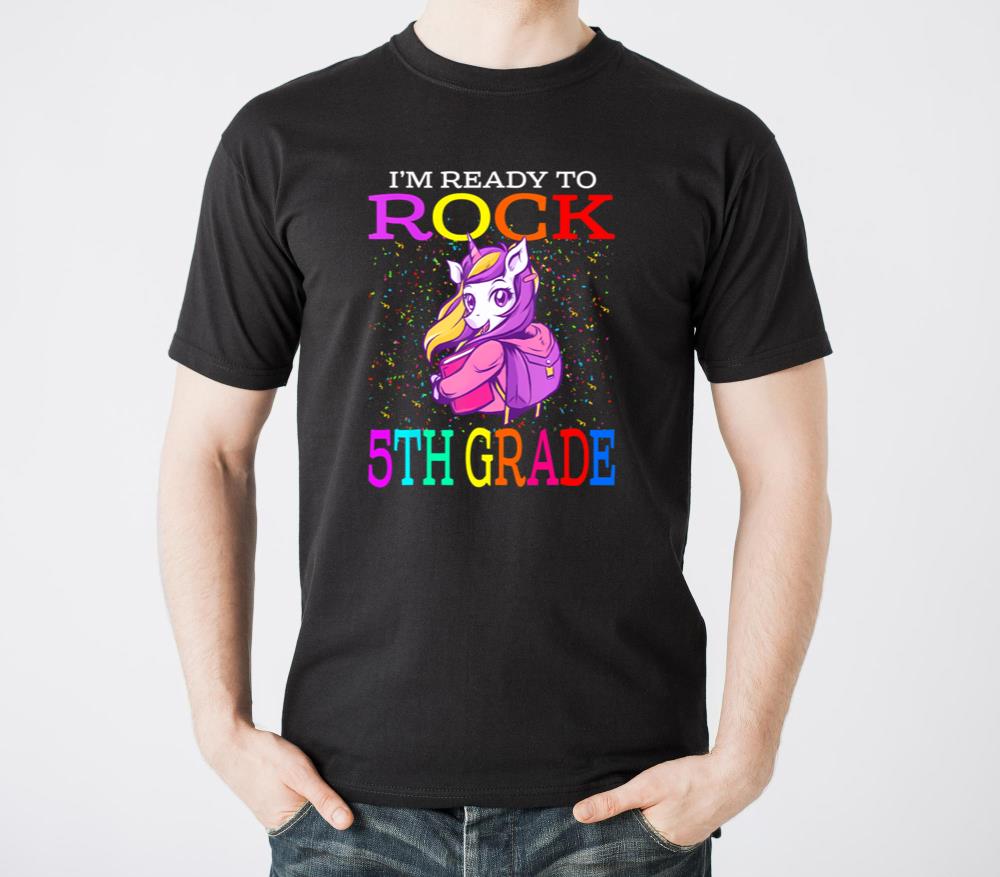 Im Ready To Rock 5th Grade Back To School Unicorn - Unisex Standard T-Shirt