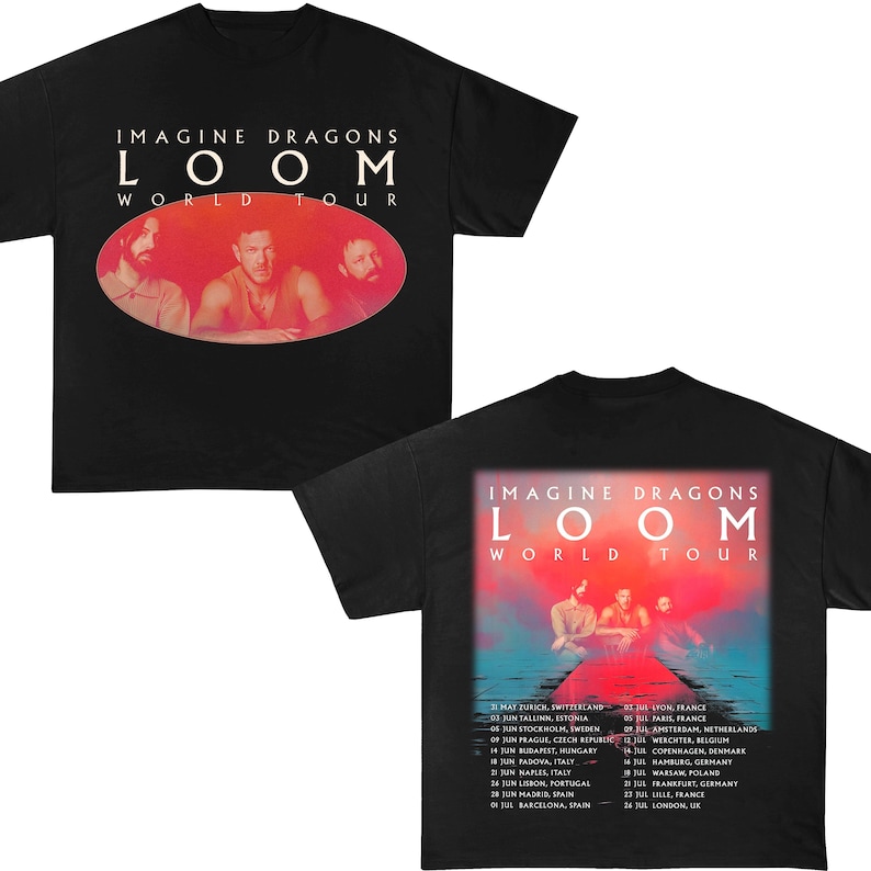 Imagine Dragons Loom Tour 2025 T-Shirt, Imagine Dragons 2025 Concert Shirt